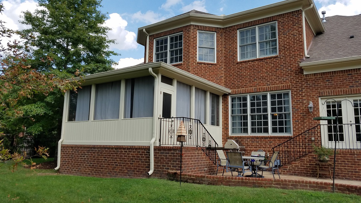 The smart way to upgrade an open screened porch to a 3-season porch.